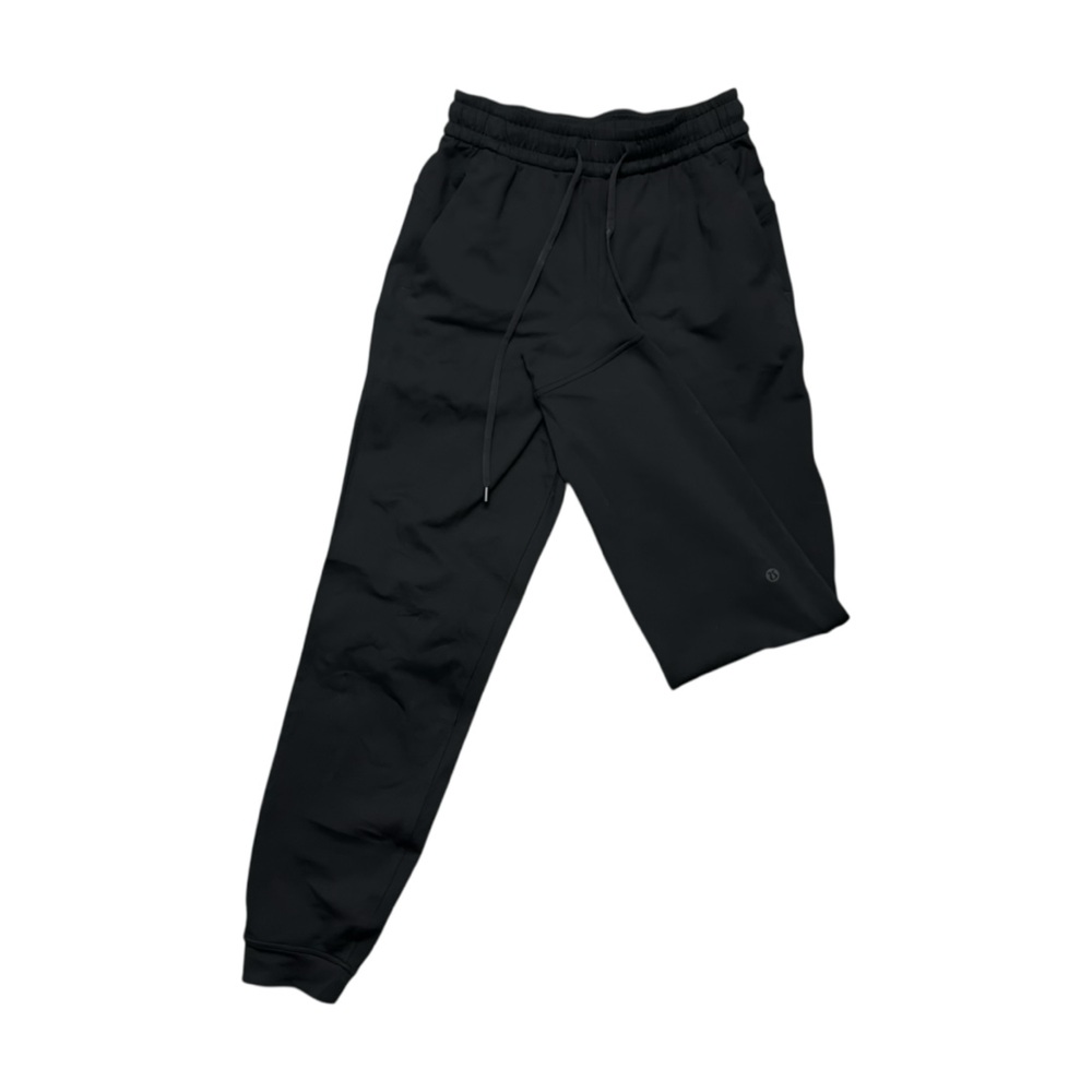 LULULEMON Black Soft Jersey Classic-Fit Mid-Rise Jogger Size 0 - Picture 3 of 6